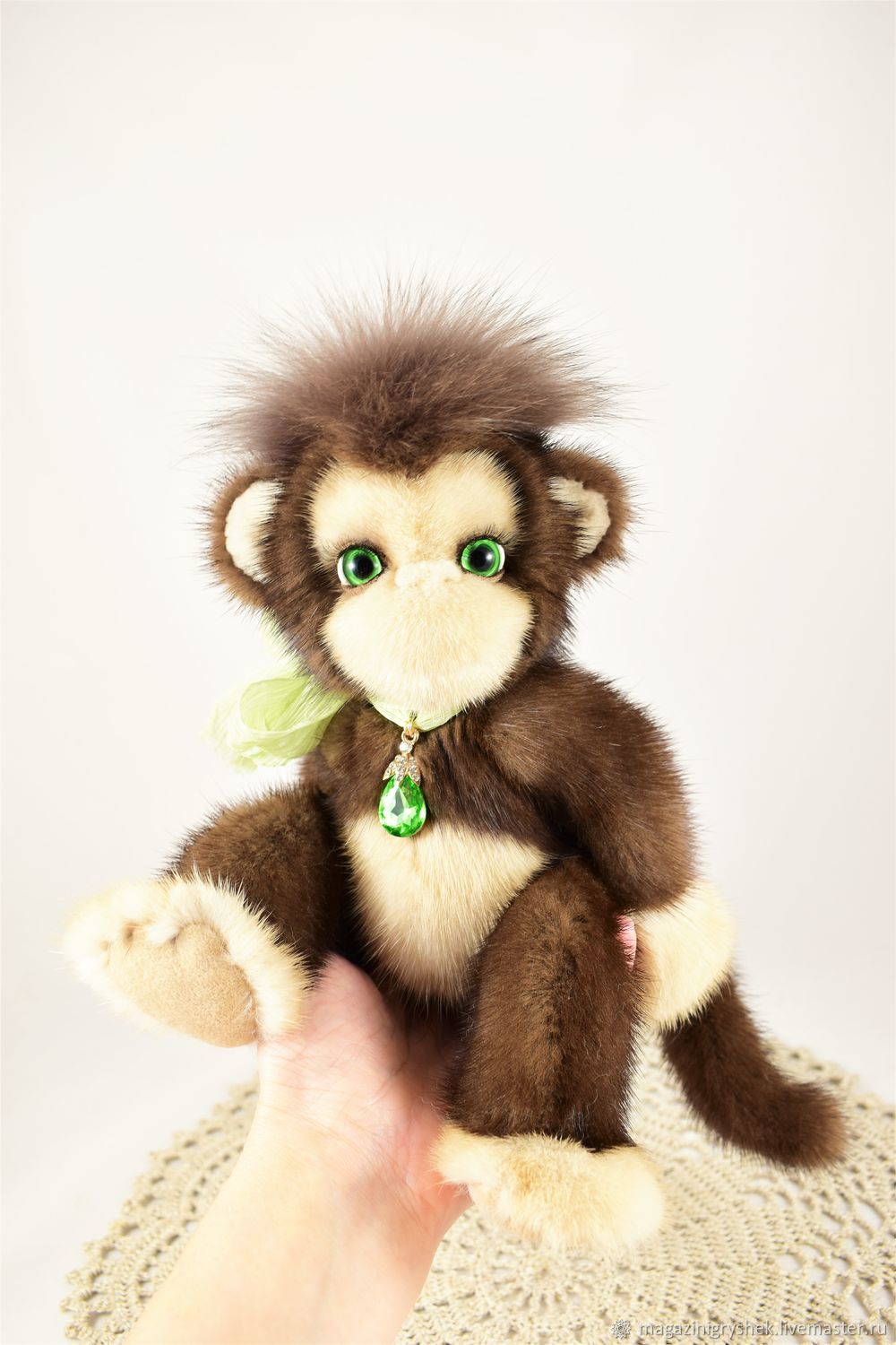 Обезьянка Сюзи . Игрушка из натурального меха – заказать на Ярмарке ...
