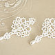Wedding earrings tatting lace earrings for bride. Earrings. Poetry of Lace, Jewelry by Mari K. Online shopping on My Livemaster.  Фото №2