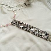 Украшения handmade. Livemaster - original item Copy of Necklace-tie with black pearls. Handmade.