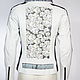 Order Jacket made of white genuine leather with a print. Lollypie - Modiste Cat. Livemaster. . Outerwear Jackets Фото №3