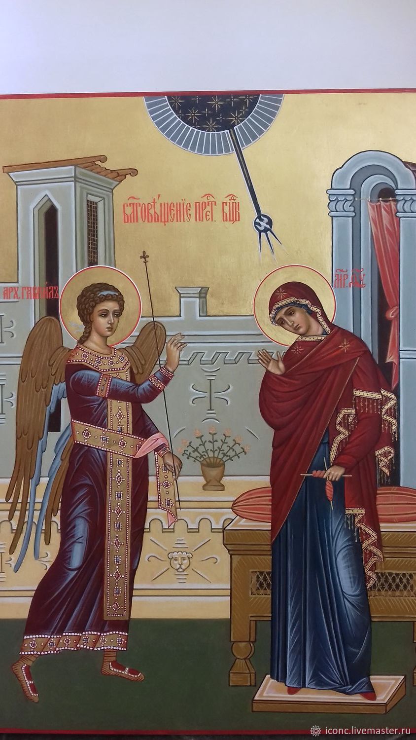 Икона Благовещение Пресвятой Богородицы в интернет-магазине Ярмарка ...