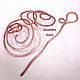 Barrette / brooch fibula 'Melody'/ 'Melody'- copper, Wire Wrap -900. Hairpins. highspiritbijou (highspiritbijou). Online shopping on My Livemaster.  Фото №2