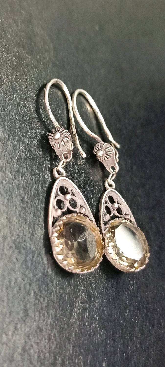 Винтаж: RRR.Серьги серебро 916 Раухтопаз.1967 г Свердловск СССР купить ...