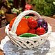 CAPODIMONTE.Fruit basket. Italy, Vintage interior, Trier,  Фото №1