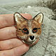 Brooch Marble Fox. Brooches. Linneri. Online shopping on My Livemaster.  Фото №2