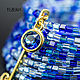 BOHEMIAN COBALT Multi-row bracelet with miuyki cube beads. Hard bracelet. TEZORA JEWELRY. Online shopping on My Livemaster.  Фото №2
