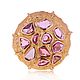 Gold ring with pink sapphires 5,2 ct German Kabirski, Rings, Moscow,  Фото №1