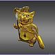 Statuette 'Cat-cook' in gold. z11067, Figurines in Russian style, Chrysostom,  Фото №1