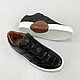 Order Sneakers made of genuine crocodile leather, in black. SHOES&BAGS. Livemaster. . Training shoes Фото №3