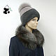 Fur detachable collar fringe Fox fur TK-490. Collars. Mishan (mishan). Online shopping on My Livemaster.  Фото №2