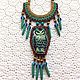 Order  Blue owl. Boho necklace. IrinaSkripkaMBeads. Livemaster. . Necklace Фото №3