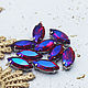 Rhinestones 15/7 mm Red iridescent in a frame on the bottom of the boat. Rhinestones. agraf. My Livemaster. Фото №4