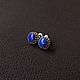 Earrings with lapis lazuli. Stud earrings. little luxuries. My Livemaster. Фото №4