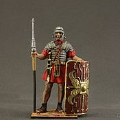 Сувениры и подарки handmade. Livemaster - original item Tin soldier 54 mm. in the painting. Ancient Rome. Roman legionary. Handmade.