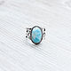 Larimar (ring) (1216). Rings. The Precious Casket. Online shopping on My Livemaster.  Фото №2