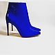 The shoes in blue patent leather, Boots, Barnaul,  Фото №1
