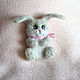Bunny brooch made of wool. Brooches. handmade toys by Mari (handmademari). My Livemaster. Фото №6