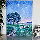  Oil Painting Landscape 'Bright Night'. Pictures. Fine Art for Joy. My Livemaster. Фото №4