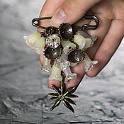 Украшения handmade. Livemaster - original item Brooch-pin made of glass flowers lampwork 