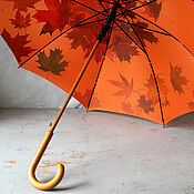 Аксессуары handmade. Livemaster - original item Umbrella cane with hand-painted 