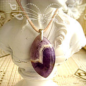 Украшения handmade. Livemaster - original item Copy of Copy of Real aAmethyst gemstone necklace and earrings set. Handmade.