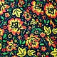  Khokhloma Flower Meadow. Fabric. SLAVYANKA. Online shopping on My Livemaster.  Фото №2