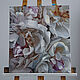 Custom painting 'White peonies' oil on canvas 45h50 cm. Pictures. vestnikova. Online shopping on My Livemaster.  Фото №2
