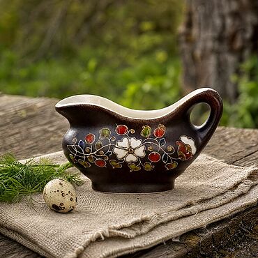 Посуда ручной работы. Ярмарка Мастеров - ручная работа Соусник. Handmade.