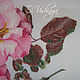 Embroidered picture "Pink wild rose". Pictures. Cross stitch and beads!. My Livemaster. Фото №5