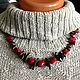  Boho neck jewelry made of natural stones red coral. Necklace. Treasures Of Aphrodite. My Livemaster. Фото №6