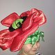 Headdress ' poppy', Carnival Hats, Moscow,  Фото №1