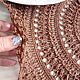 Order Knitted napkin 50 cm of linen for serving color cinnamon. BarminaStudio (Marina)/Crochet (barmar). Livemaster. . Interior elements Фото №3