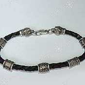 Фен-шуй и эзотерика handmade. Livemaster - original item Bracelet, Wolf Head cord. Handmade.