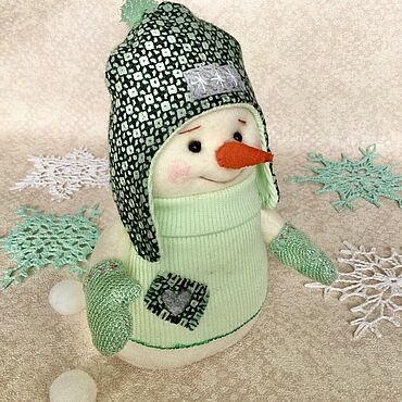 Куклы и игрушки ручной работы. Ярмарка Мастеров - ручная работа Снеговик. Handmade.