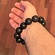 A rosary bracelet made of black ebony is large!! 20 mm. Rosary bracelet. marusjy. My Livemaster. Фото №6