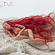 Red Sonja. Copyright jointed doll. Growth 17cm. Ball-jointed doll. Bragina Natalia. Ярмарка Мастеров.  Фото №6