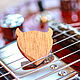 Red Oak wood pick: Demonoid. Guitar picks. MyMediator. Online shopping on My Livemaster.  Фото №2