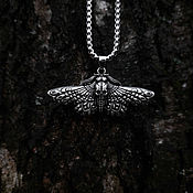 Украшения handmade. Livemaster - original item Butterfly of Death (II) — metal pendant on a chain. Handmade.