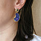 Order Purple earrings with quartz druses 'Illusion' buy earrings. Irina Moro. Livemaster. . Earrings Фото №3