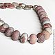 necklace of matte Madagascar Jasper, Necklace, Moscow,  Фото №1