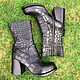 Diana crocodile ankle boots. Ankle boots. Exotic Workshop Python Fashion. Online shopping on My Livemaster.  Фото №2
