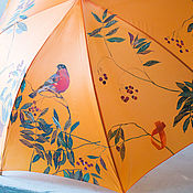 Аксессуары handmade. Livemaster - original item Umbrella with painting 