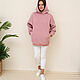 Hoodie with fleece dusty Rose Plus Size. Sweatshirts. NATALINI. Online shopping on My Livemaster.  Фото №2