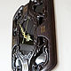 Wall clock 'Great time' wooden black glass. Watch. KancyrevDecoration. My Livemaster. Фото №5
