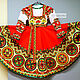 Russian folk costume for girls ' Boretskaya mural'. Carnival costumes for children. SLAVYANKA. My Livemaster. Фото №6