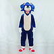 sonic the hedgehog. Costume. Mens suit. Work-shop Lillu. Online shopping on My Livemaster.  Фото №2