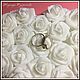 Order Cushion for rings 'the Heart of the big rose'. Nadezhda (Nk2907). Livemaster. . Pillows for rings Фото №3