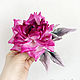 Brooch made of silk rose ' Magenta'. Brooches. natalya-4 (natalya-4). Online shopping on My Livemaster.  Фото №2