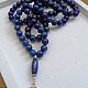 Muslim rosary with medallion made of Afghan lapis lazuli and 925 silver. Rosary. marusjy. Online shopping on My Livemaster.  Фото №2