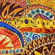 batik stole 'african ornaments' collection 'africa'. Wraps. OlgaPastukhovaArt. My Livemaster. Фото №4